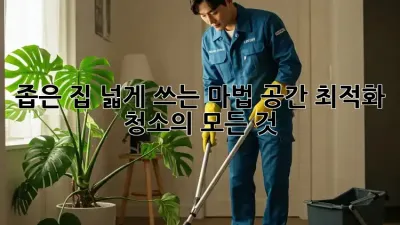 좁은 집, 넓게 쓰는 마법: 공간 최적화 청소의 모든 것 ✨